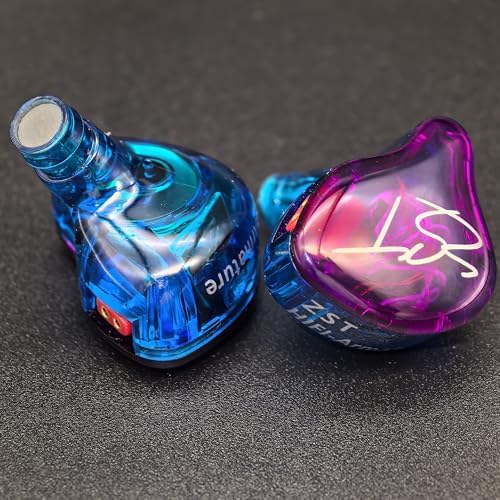 KZ ZST High-Fidelity In-Ear Monitors – Advanced Hybrid Driver Technology with Dynamic & Balanced Armature for Exceptional Sound Precision – Comfortable Ergonomic Fit with Colorful Detachable Cable for Gamers & Audiophiles – Versatile Compatibility with All Devices for Unmatched Audio Experience