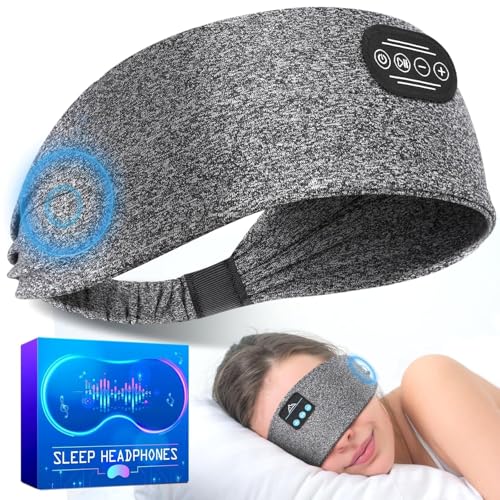 Experience Blissful Sleep with Ever Plus Bluetooth Sleep Headband – Cozy, Wireless Earbuds for Side Sleepers | 10-Hour Battery Life, Adjustable Comfort Fit, and Device Compatibility for Ultimate Relaxation and Sound Therapy