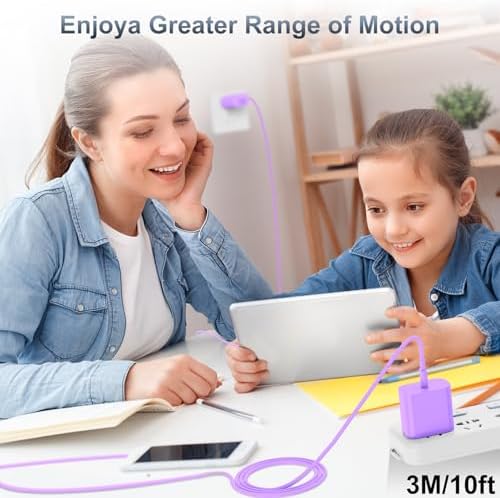 High-Efficiency 20 W USB-C Fast Charger for i Phone 16 & i Pad Pro – Versatile 6 ft & 10 ft Type C Charging Cables with Robust Wall Adapter for Quick Power Boosts – Perfect for i Phone 16 Pro Max, 15 Plus, and All i Pad Models – Maximize Your Charging Flexibility and Efficiency