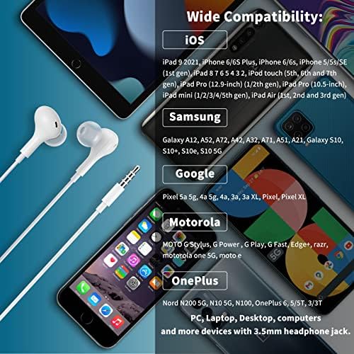 Magnetic USB C Earbuds for Samsung Galaxy S24 Ultra, S23 FE, S22, S21, A54, A53 & i Phone 16, 15 Pro Max – Noise Isolating Wired Headphones with Microphone and Volume Control for Enhanced Audio Experience – Perfect for Music Lovers and Professionals