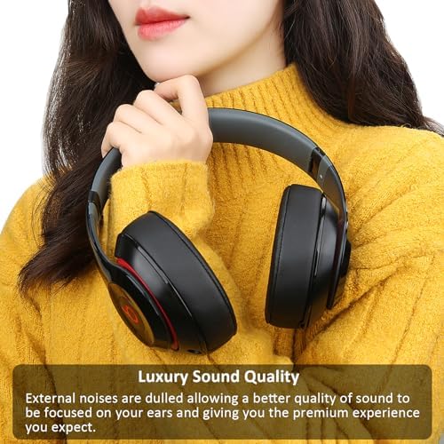 Upgrade Your Audio Experience with Premium Noise-Isolating Memory Foam Ear Pads for Studio 2 & 3 Headphones – Waterproof Protein Leather Cushions in Blue for Unmatched Comfort and Enhanced Sound Quality