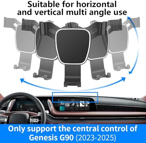 Elevate Your Driving Experience with the Custom-Fit Dashboard Phone Holder for Genesis G70 (2022-2025) – Effortless Installation, Secure Navigation, and Hands-Free Accessory – Stylishly Designed Mobile Device Mount with 360-Degree Adjustable Viewing Angles for Ultimate Convenience and Safety