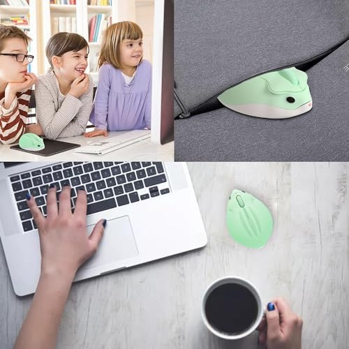 Whimsical Wireless Hamster-Shaped Mouse for Laptops and PCs – Silent 3-Button Ergonomic Design with Random Color Cable Clip – Perfect Portable Accessory for Animal Lovers and Productivity Seekers