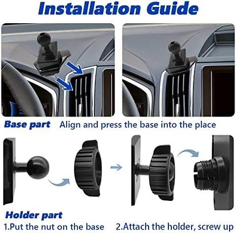 Ford Edge-Specific Car Phone Mount (2015-2023) – Thick Case Compatible Mobile Holder for Hands-Free Navigation, 360-Degree Rotation, and Air Vent Stability – Perfect for All Smartphone Brands – Effortless Installation, Ideal Auto Accessory for Safe Driving and Connectivity