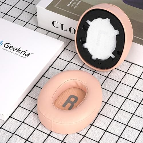 Transform Your JBL Headphones with Geekria Quick Fit Replacement Ear Pads – Premium Memory Foam Ear Cushions for Enhanced Comfort and Sound Isolation – Compatible with JBL Tune 700 BT, 750 BTNC, 710 BT, 720 BT, 760 NC, 770 NC – Sleek White Design for Modern Aesthetic – Easy Installation for Long-Lasting Audio Enjoyment and Hygiene