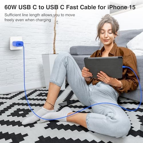Elevate Your Charging Experience with the 20 W USB-C Power Adapter & 10 ft Type C Cable – Perfectly Engineered for i Phone 16/15, i Pad Pro, and Air Pods – Compact Wall Charger for Accelerated Power Delivery and Unmatched Portability – Superior Charging Speed for All Your Apple Devices on the Go