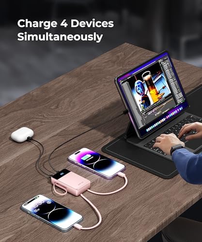 High-Capacity 30,000 m Ah Portable Power Bank with Built-in USB-C Cable – 22.5 W Super Fast Charging for i Phone, i Pad, Google, Xiaomi – Ideal for Travel, Camping, and Emergency Power Solutions – Slim and Lightweight Design with 17-Layer Safety Protection for Maximum Reliability – Perfect for Charging Multiple Devices Simultaneously – Enjoy 24/7 Customer Support and 36-Month Warranty