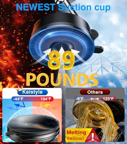 Sleek Kaistyle Mag Safe Car Mount – Advanced Nano Gel Suction Phone Holder for i Phone 16 Pro Max, 15, 14, 13, 12 – Effortless Hands-Free Navigation & Safe Driving – 360-Degree Rotation for Optimal Viewing Angles & Modern Vehicle Compatibility – Enhance Your Driving Experience with Strong Magnetic Hold