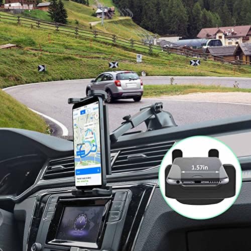 Cuxwill Universal Tablet Dashboard Mount for Cars: Versatile 4-13″ Device Holder with Robust Suction Cup for Enhanced Safety & Hands-Free Navigation – Ideal for i Pad Pro, Samsung Tab & i Phone – Optimal Visibility & Easy Installation