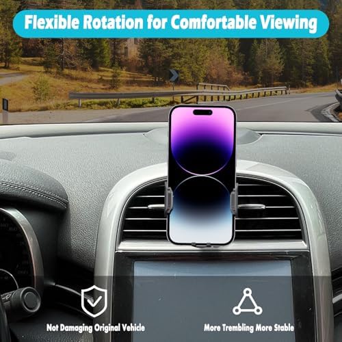 Secure Car Phone Holder for Chevy Malibu (2016-2024) & Equinox (2018-2024) – Optimized for 8-Inch Screens, Thick Case Compatibility, and Enhanced Stability for 4.7-7 Inch Devices – Elevate Safety and Convenience on the Road