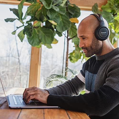 Panasonic RP-HT161-K Ultra-Lightweight Over-Ear Wired Headphones for Music Lovers – Experience Enhanced Bass and Crystal Clear Audio – Perfect for Long Listening Sessions with 3.5 mm Jack Compatibility for Smartphones and Laptops – Soft Ear Pads for Maximum Comfort and Noise Isolation – Ideal for Daily Use and Commutes