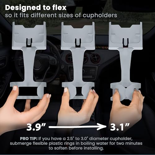 Smartphone Mounts for Cars or Trucks Made in USA by Cell Phone Seat, Universal Fit Including iPhone, Samsung, Android Cellphones, Wolf Gray Color, Hands-Free Compliant Cradle – Enhanced Compatibility and Speed