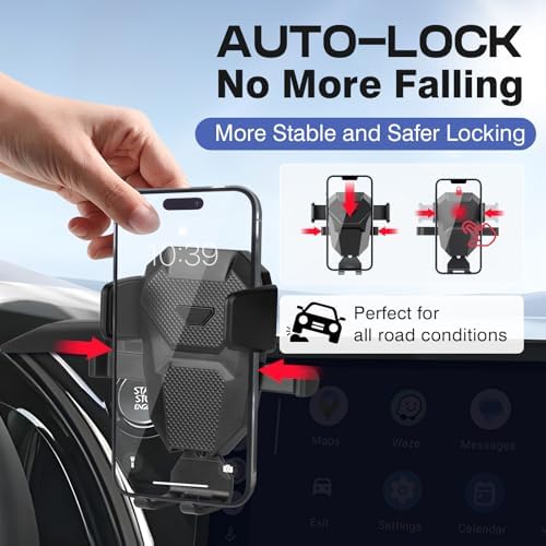 Premium Adjustable Car Phone Holder for Lexus RX 2023-2025 – Hands-Free 14-Inch Screen Mount for All Smartphones – Ultra-Stable Design for Secure Navigation and Easy Access to GPS and Apps – Essential Driving Accessory for Enhanced Safety and Convenience