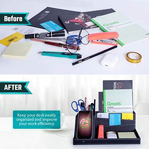 Transform Your Workspace: Premium Fast Wireless Charging Station with Desk Organizer for i Phone 16/15/14/13/12/11 Series – Streamline Charging and Declutter Your Environment for Home or Office Efficiency