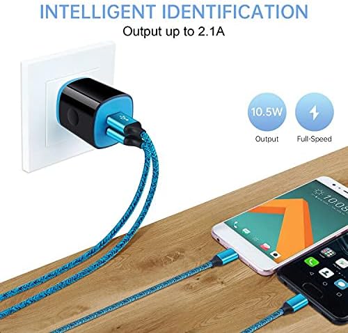 Rapid Charge Type C Wall Plug for Samsung Galaxy & Android Devices – Premium Fast Charger Block with Durable USB C Cable for Ultimate Compatibility and Safety Features – Ideal for S23, S22, S21 Ultra, Note 20, Moto G Series and More