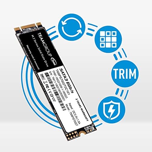TEAMGROUP MS30 1 TB High-Speed Internal SSD – Elevate Your Computing Experience with SLC Cache & 3 D NAND TLC – M.2 2280 SATA III Drive for Unmatched Speed in Laptops & Desktops – Rapid Boot Times & Reliable Data Transfer at 530/480 MB/s