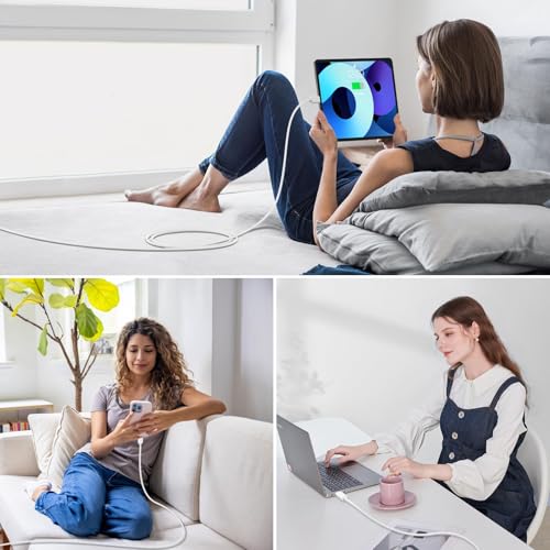 Compact 6-Inch USB A to USB C 3.1 Cable – 2-Pack for High-Speed 10 Gbps Data Transfer & Fast Charging | Perfectly Compatible with i Phone 15, Mac Book Pro, i Pad Pro, Samsung Galaxy S24, and Google Pixel | Ideal for Travel & Clutter-Free Connectivity | Durable Design for Everyday Use