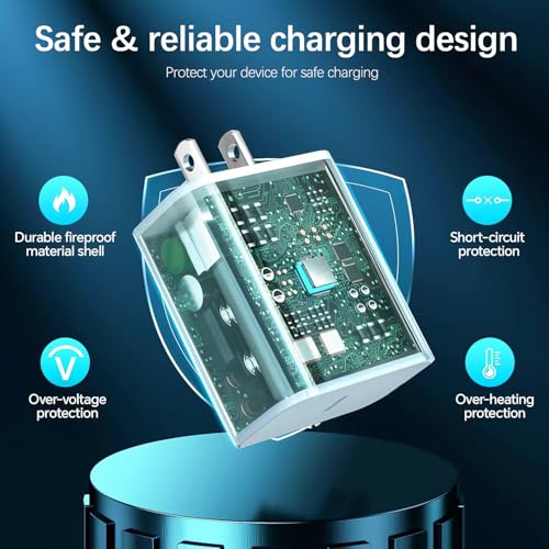 Ultra-Fast 20 W i Pad Power Adapter & 10 FT USB-C Cable Combo – Essential Charger for i Pad Pro, Air, Mini & 10 – Maximize Productivity with Lightning Speed Charging and Extended Flexibility for Apple Devices Experience groundbreaking charging efficiency with our Ultra-Fast 20 W Power Adapter paired with a 10 FT USB-C cable, meticulously designed for seamless compatibility with i Pad Pro (11, 12.9), i Pad Air (5 th/4 th), i Pad Mini 7, and i Pad 10. This compact wall charger delivers rapid power replenishment, ensuring your devices are ready to go in record time. The generous 10 FT cable grants you the freedom to use your i Pad comfortably while charging, whether at home, in the office, or on the move. Crafted from premium materials, this charger is built for long-term durability, making it the ultimate accessory for i Pad users seeking both reliability and performance. Elevate your charging experience today with this indispensable solution that fuses innovative technology with user-centric design.