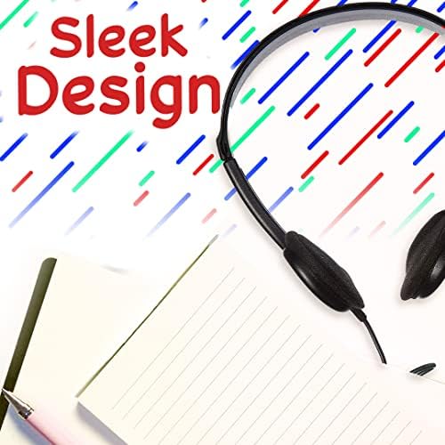 Maxell Teachers 24-Pack Stereo Headphones – Superior Comfort & 6-Foot Wired Flexibility for Classrooms, Padded Ear Cushions for Extended Use, Adjustable Headband for All Sizes, Lightweight Design for Effortless Portability, Durable Audio Solution Tailored for Educational Excellence