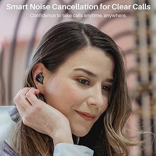 TOZO T18 True Wireless Earbuds with Bluetooth 5.3 – IPX8 Waterproof Noise-Canceling Headphones with Smart LED Case, Customizable Sound via 32 EQ Settings, Extended Battery Life for Sports & Daily Activities, Ultimate Audio Experience