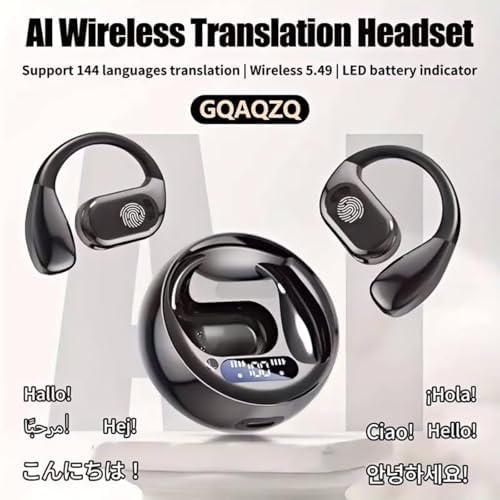 AI-Powered Language Translation Earbuds – Effortless Real-Time Communication in 144 Languages – Noise-Cancelling Wireless Headphones for Global Travelers and Professionals – Seamless Compatibility with i OS & Android Devices – Lightweight, Ergonomic Design for All-Day Comfort – Transform Your Multilingual Interactions Instantly!