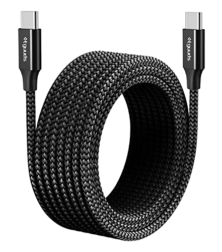 Ultra-Durable 16 ft USB C to USB C Cable – High-Speed PD Charging Cord with Braided Design, Ideal for Samsung Galaxy S21, Pixel, i Pad Pro 2020 & More – Unmatched Length for Ultimate Convenience and Performance