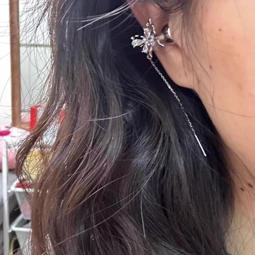 Transform Your Audio Aesthetic with Rhinestone Detachable Earrings for Open-Ear Headphones – Glamorous Clip-On Accessories for Personalized Earbud Style, Ideal for Fashion Enthusiasts and Music Lovers – Enhance Compatibility and Comfort with Stunning Sparkle
