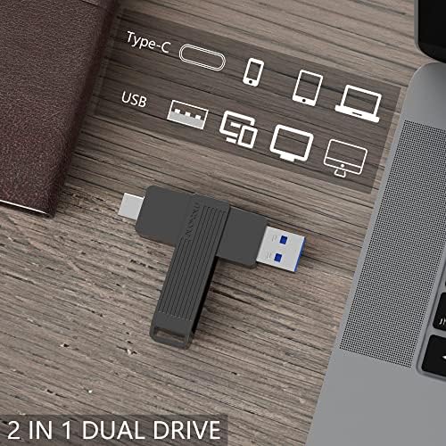 Maxone 512 GB Portable SSD – Ultra-Fast Dual Drive with USB Type-C & USB 3.2 for Seamless High-Speed Data Transfer, Up to 600 MB/s Read & 550 MB/s Write – Compact & Durable Flash Drive for Professionals & Tech Enthusiasts – Effortless Plug-and-Play Storage Solution with Enhanced Compatibility