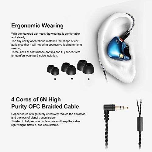 FAMATE Hi-Fi In-Ear Monitors with Tesla Technology – Premium Noise-Isolating Wired Earbuds Featuring MMCX Detachable Cables for Musicians and Audio Professionals, Transparent Coffee Finish, Unmatched Sound Clarity and Comfort
