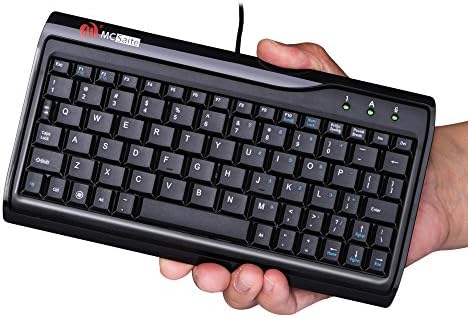 Compact Professional Mini Wired Keyboard – MCSaite 78-Key USB Design for On-the-Go Efficiency with Enhanced Compatibility for Laptops and Macs – Ideal for Industrial and Office Use
