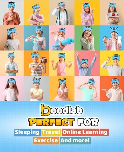 Premium Safe Listening Kids Headphones – Versatile Bluetooth & Wired Connectivity – Ultra-Comfort Stretchy Headband for Secure Fit – Travel-Friendly Audio Gear for Toddlers and Babies – Exceptional Device Compatibility – Lightweight, Durable Design for Everyday Adventures