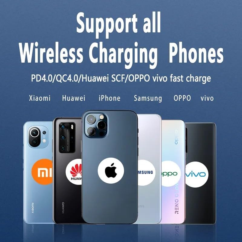 Magnetic 10000 m Ah Fast Charging Power Bank – Wireless Mag-Safe Portable Charger for i Phone, Android, Samsung, Huawei, and Xiaomi – Ultimate Mobile Device Battery Pack with Enhanced Compatibility and Rapid Recharge Technology