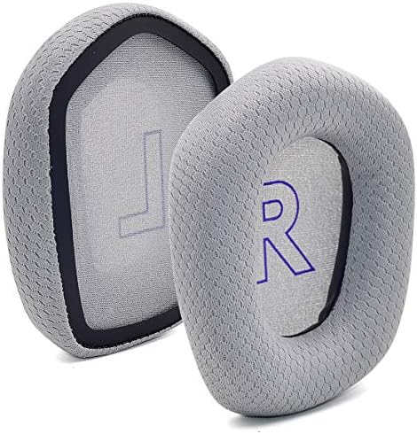 Upgrade Your Logitech G733 Gaming Headset with Defean Replacement Ear Cushions – Comfort-Enhanced Noise Isolation Foam & Breathable Mesh Fabric, Gray Earpads for Superior Audio Experience and Long-lasting Durability