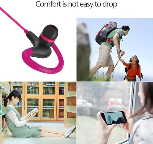 Premium Wired Earphones with Microphone for Active Lifestyles – Noise Cancelling In-Ear Headphones with Deep Bass Stereo Sound for Workouts, Gaming, and Clear Calls (Black) – Versatile Compatibility and Ergonomic Comfort