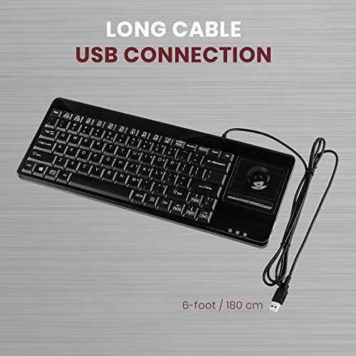 Transform Your Workspace with the Perixx PERIBOARD-515 H Wired USB Keyboard Featuring Integrated Touchpad and Dual USB Hubs – Compact Efficiency for Seamless Navigation and Enhanced Productivity in Home and Office Settings