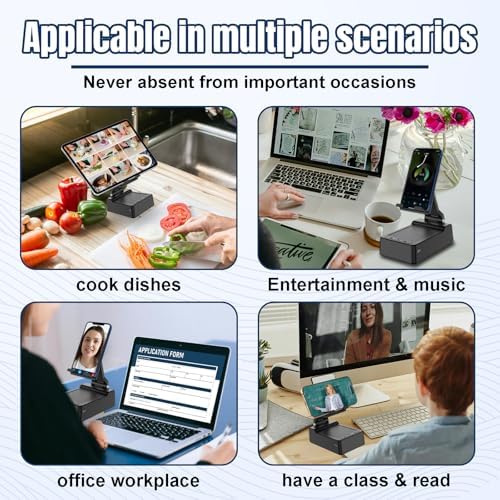 Gifts for Men,Cell Phone Stand with Wireless Bluetooth Speaker Anti-Slip Base HD Surround Sound Compatible with iPhone Smartphones,Cool Gadgets for Men,Birthday Gifts for Him Husband Boyfriend – Enhanced Compatibility and Speed