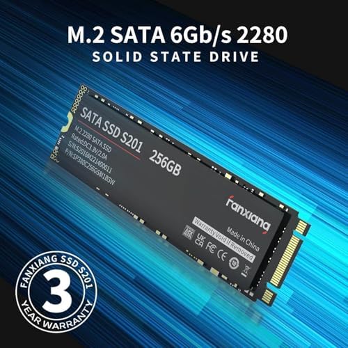 Boost Your System’s Performance with the S201 256 GB M.2 SATA III SSD – High-Speed Internal Solid State Drive for Laptops and Desktops, Featuring Rapid Read Speeds Up to 550 MB/sec and SLC Cache Technology for Ultimate Efficiency and Reliability