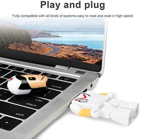 Charming Cartoon Nurse 64 GB USB Flash Drive – Adorable Pink Thumb Drive for Effortless Data Storage, USB 2.0 Compatible Memory Stick for Professionals and Students Alike