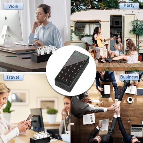 50 W High-Speed USB Charging Station with 12 Type-C Ports – Ultimate Multi-Device Power Hub for i Phone 13/14/15/16, Tablets, Smartwatches, and More – Fast, Efficient, and Safe Charging Solution for Home, Office, and Travel