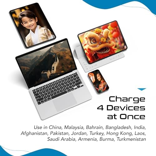 Compact Travel Power Adapter Set for Brazil, Peru & Chile – 20 W Dual USB & USB-C Charger with 2 USA Sockets – Fast Charging with Type C & N Attachments – Portable Plug Converter for Global Travelers – Stay Connected Anywhere