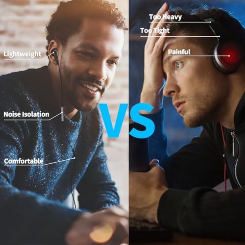 Magnetic USB C Earbuds for Samsung Galaxy S24 Ultra, S23 FE, S22, S21, A54, A53 & i Phone 16, 15 Pro Max – Noise Isolating Wired Headphones with Microphone and Volume Control for Enhanced Audio Experience – Perfect for Music Lovers and Professionals