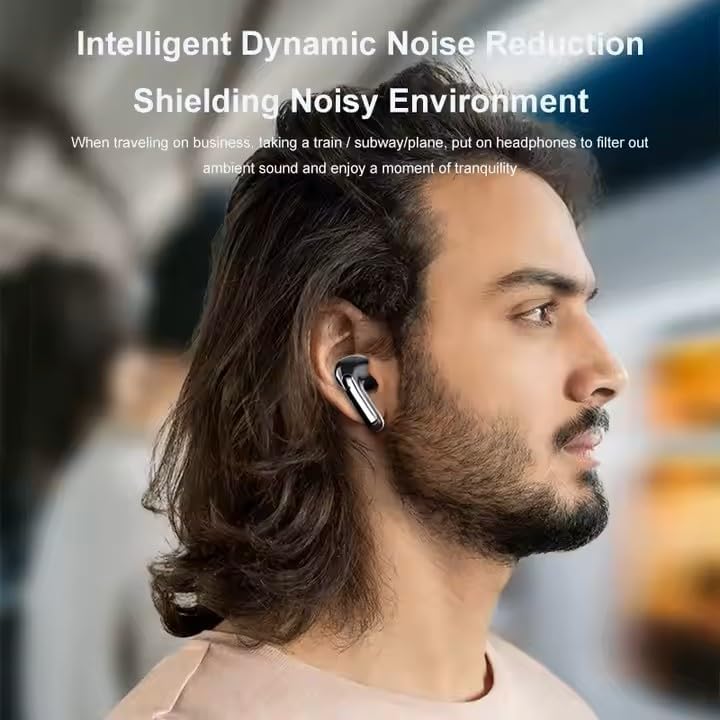 Premium Wireless Earbuds with Hi-Fi Sound – 36-Hour Battery Life, Cutting-Edge Noise Cancellation, Ergonomically Designed for Ultimate Comfort, 300 m Ah Portable Charging Case with LED Indicator, Universal Device Compatibility for Effortless Connectivity and Streaming