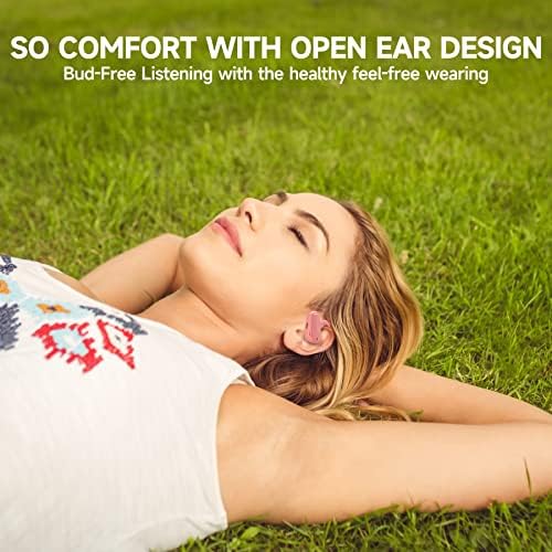 Revolutionary Open Ear Wireless Earbuds – Secure Fit Bluetooth Headphones with Earhooks, 18-Hour Battery Life, IPX7 Waterproof Design for Active Lifestyles, Enhanced Compatibility, Perfect for Workouts & Outdoor Adventures – Black Edition