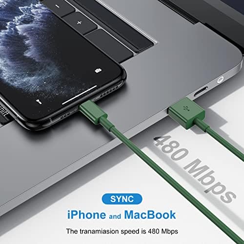 Upgrade Your Charging Game with 3-Pack 10 Ft MFi Certified i Phone Charger Cables – High-Speed USB to Lightning Power Cords for i Phone 14, 13, 12, 11 Pro Max, Mini & More – Durable, Flexible & Stylish Blue Design for Ultimate Convenience and Longevity