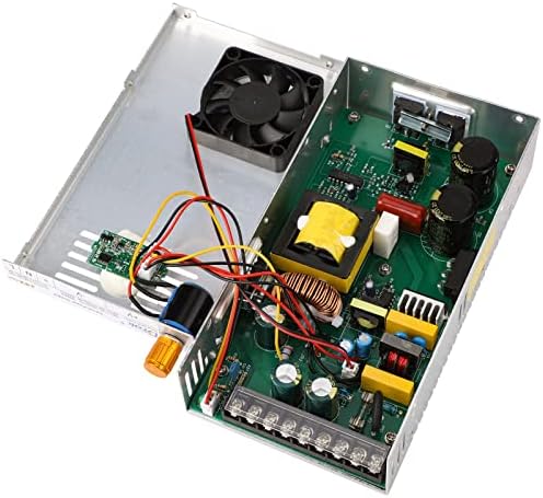 DROK 24 V Adjustable Power Supply – High-Efficiency AC to DC Converter for Reliable Power Delivery, 20 A 480 W Regulated Adapter Perfect for Computer Labs and Versatile Electronic Applications, Adjustable 5 V to 24 V Voltage Transformer for Enhanced Performance and Compatibility