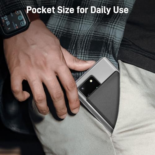 Auskang Slim Power Bank – 5000 m Ah USB-C Portable Charger with Built-in Cable, Airplane Safe Thin Battery Pack for i Phone 16, 15, Samsung, Google Pixel & Android Devices – Ultimate Travel Power Solution for Fast Charging and Enhanced Compatibility