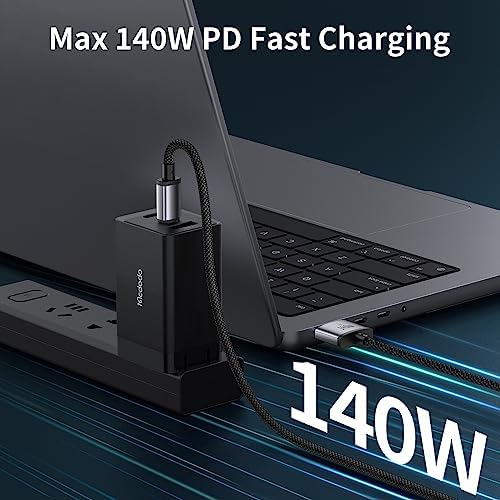 mcdodo 140 W USB-C to Magnetic 3 Charging Cable for Mac Book Pro/Air (M1, M2, M3) – 6.6 ft Fast Charging Solution with Enhanced Magnetic Connection for 2021-2024 Models – Ultimate Power and Flexibility for Seamless Use