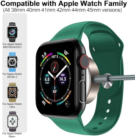 Magnetic Fast Charging Cable for Apple Watch – Portable 1.6 FT Wireless Charger Compatible with All i Watch Series Ultra/10/9/8/7/6/SE/SE2/5/4/3 – Quick Connection & Enhanced Durability for Effortless Charging