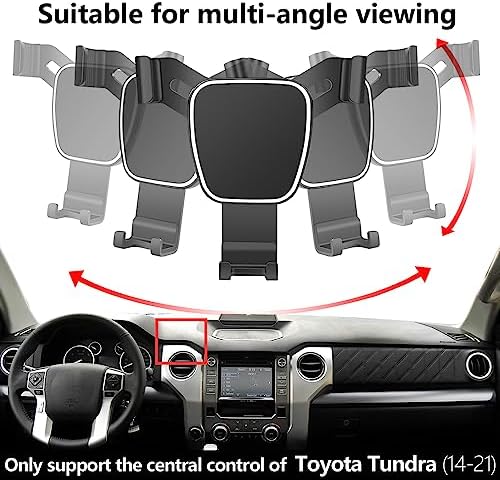 Toyota Tundra 2014-2021 Custom Phone Holder – Secure Smartphone Mount for Crew Max – Effortless Installation & Enhanced Safety for Navigation – Premium Auto Interior Accessory