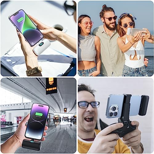 Dual Pack Mini Portable Power Banks for i Phone – 5000 m Ah PD Fast Charging Battery Pack, Ultra-Compact Design, Compatible with i Phone 14/13/12/11/XR/X/8 – Stylish and Reliable On-the-Go Charging Solution